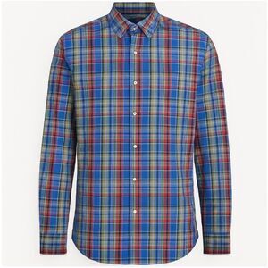 Ralph Lauren Shirt Multi-Colored Plaid Classic Fit Long Sleeve Mens Size XL